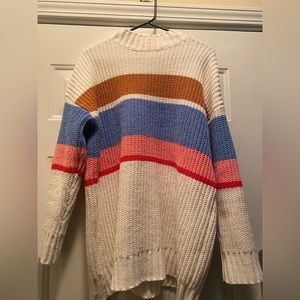 NWOT ARIZONA JEANS CO STRIPED SWEATER!! Size L.